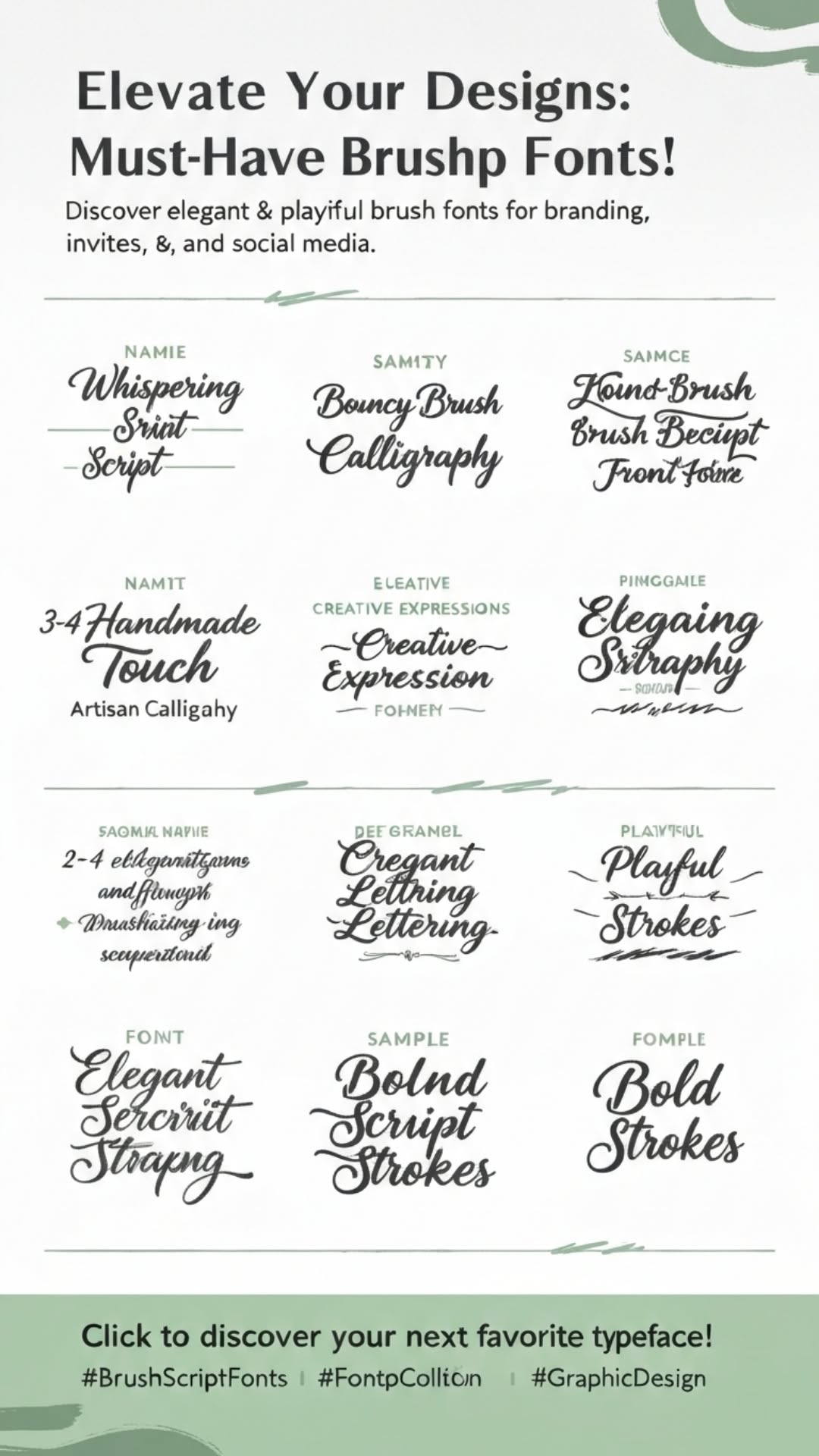 Elevate Your Designs: Must-Have Brush Script Fonts!