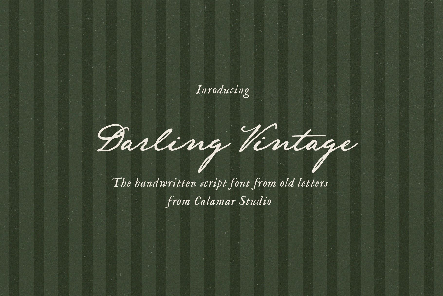 Darling Vintage Handwritten Font by Calamar Studio | Creative Market