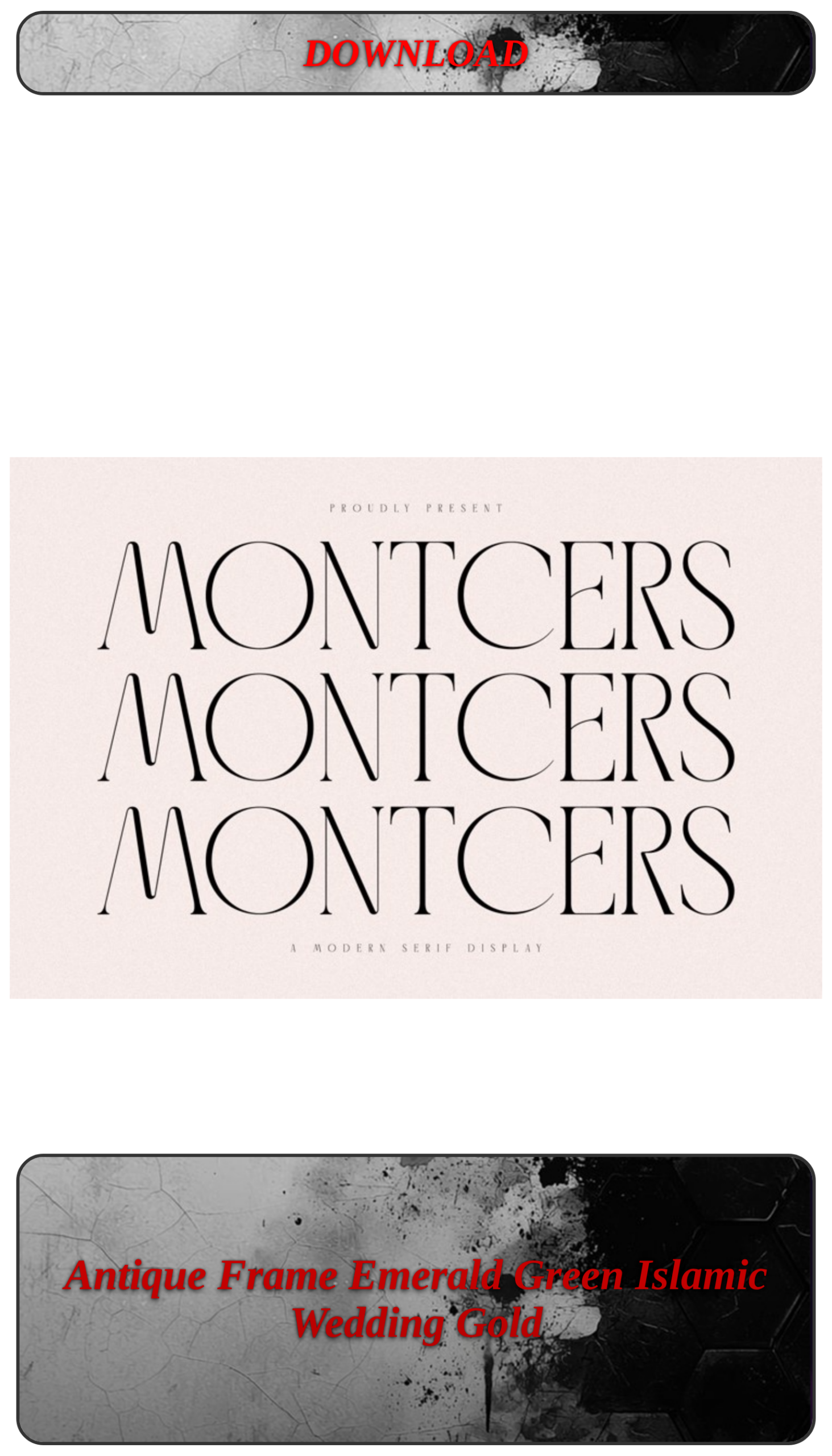 Antique Frame Emerald Green Islamic Wedding Gold