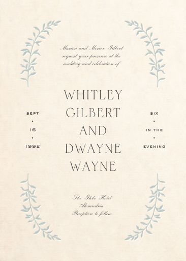 As Above — Wedding Invitation