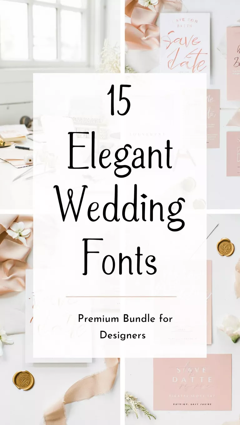 15 Modern Save the Date Font Combinations for Elegant Wedding Fonts