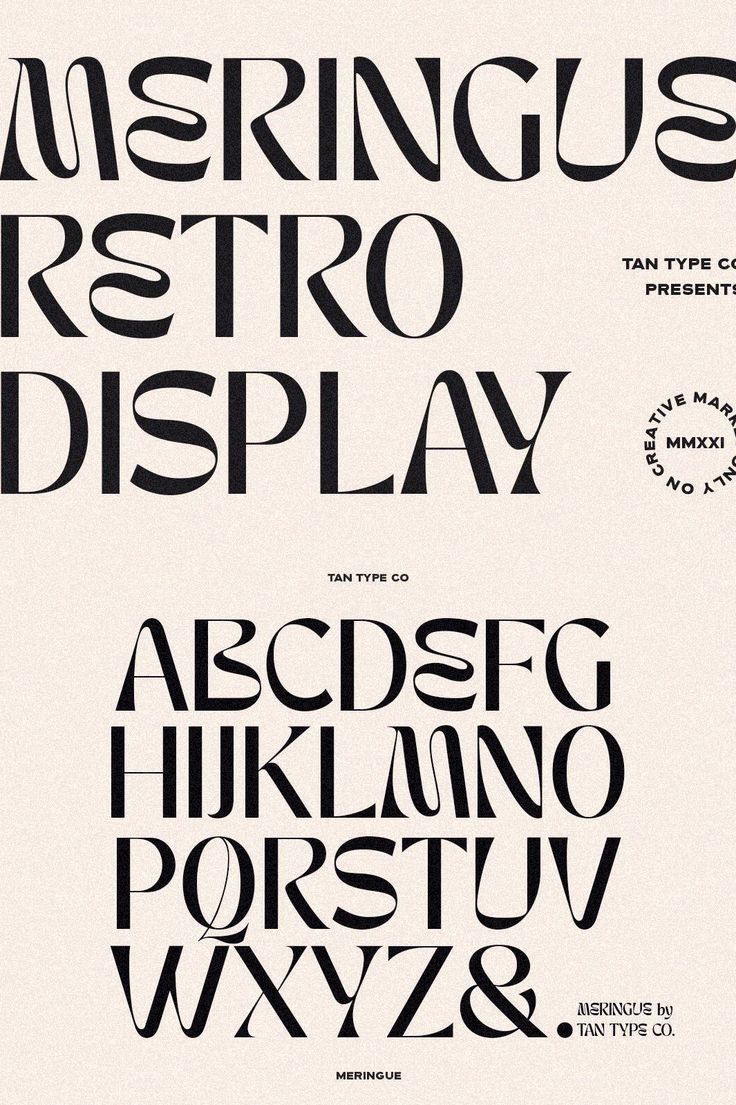 TAN — MERINGUE — Siteoutsite 2024 | Retro fonts, Typography, Design 383