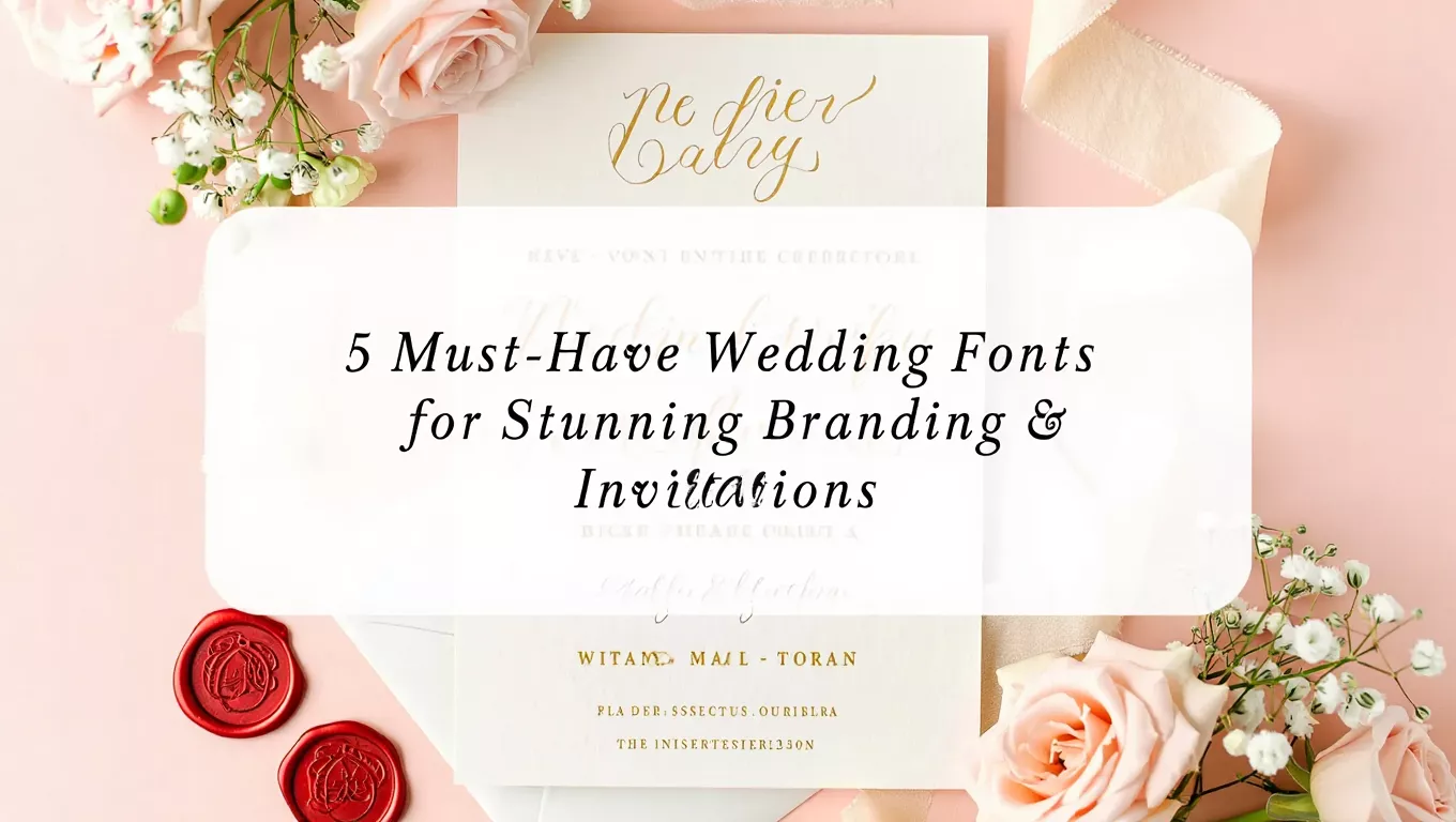5 Must-Have Wedding Fonts for Stunning Branding & Invitations