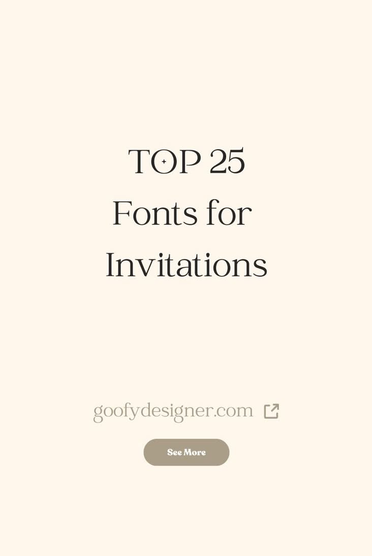 25 Font Ideas for Invitations