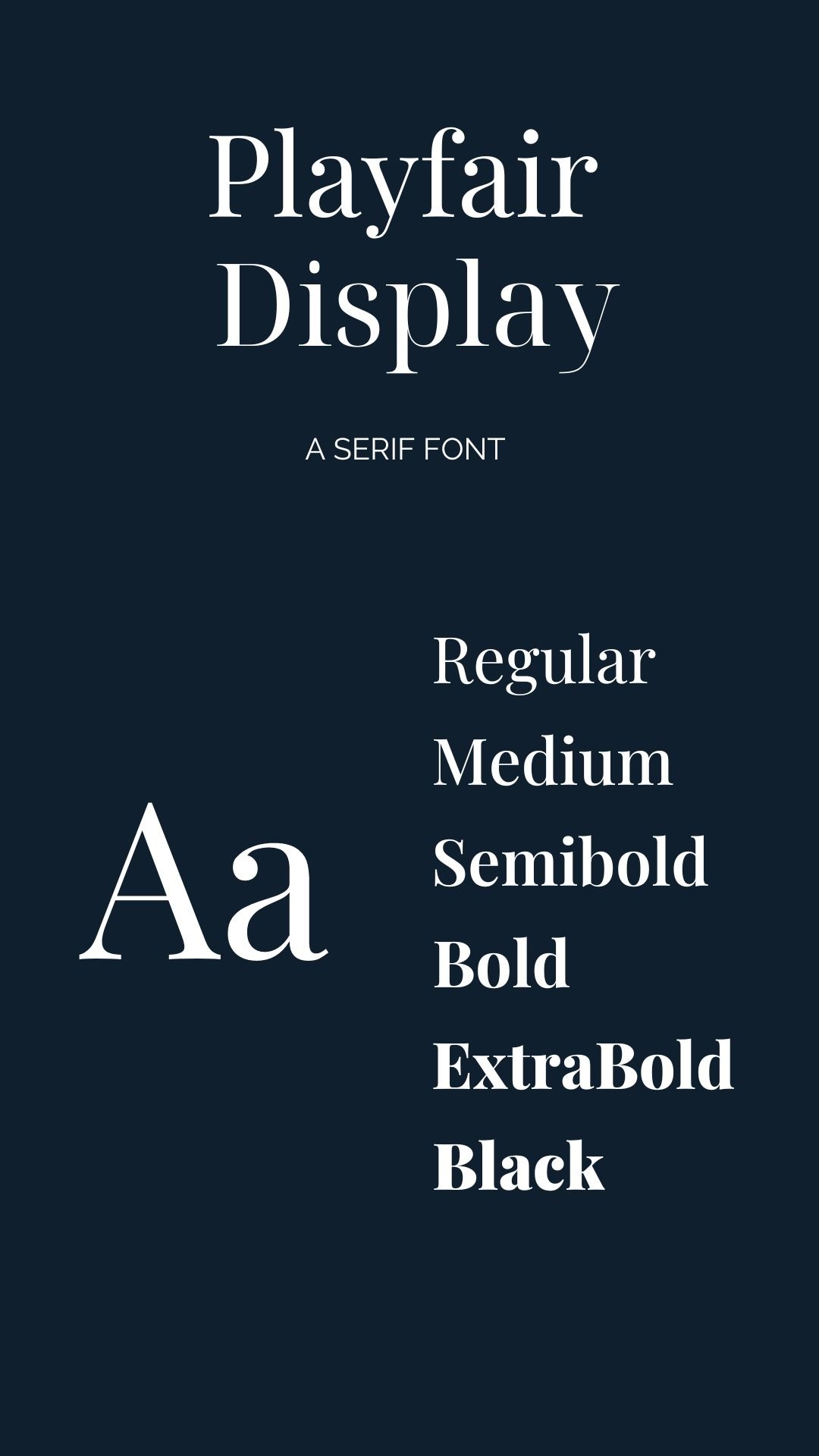 Playfair Display Font