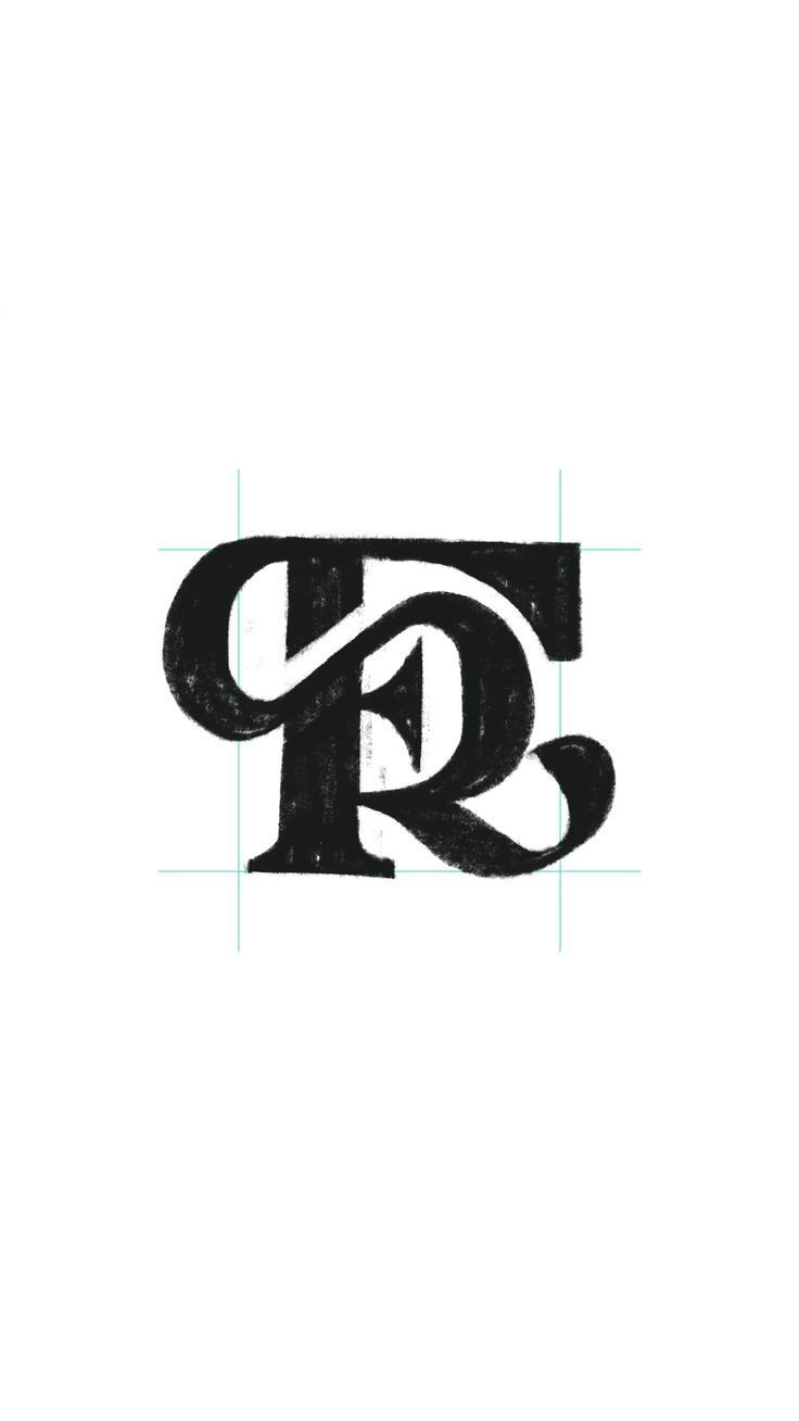 Lettering the F and R monogram typographic logomark design by @anhdodes — Anh Do — logo designer