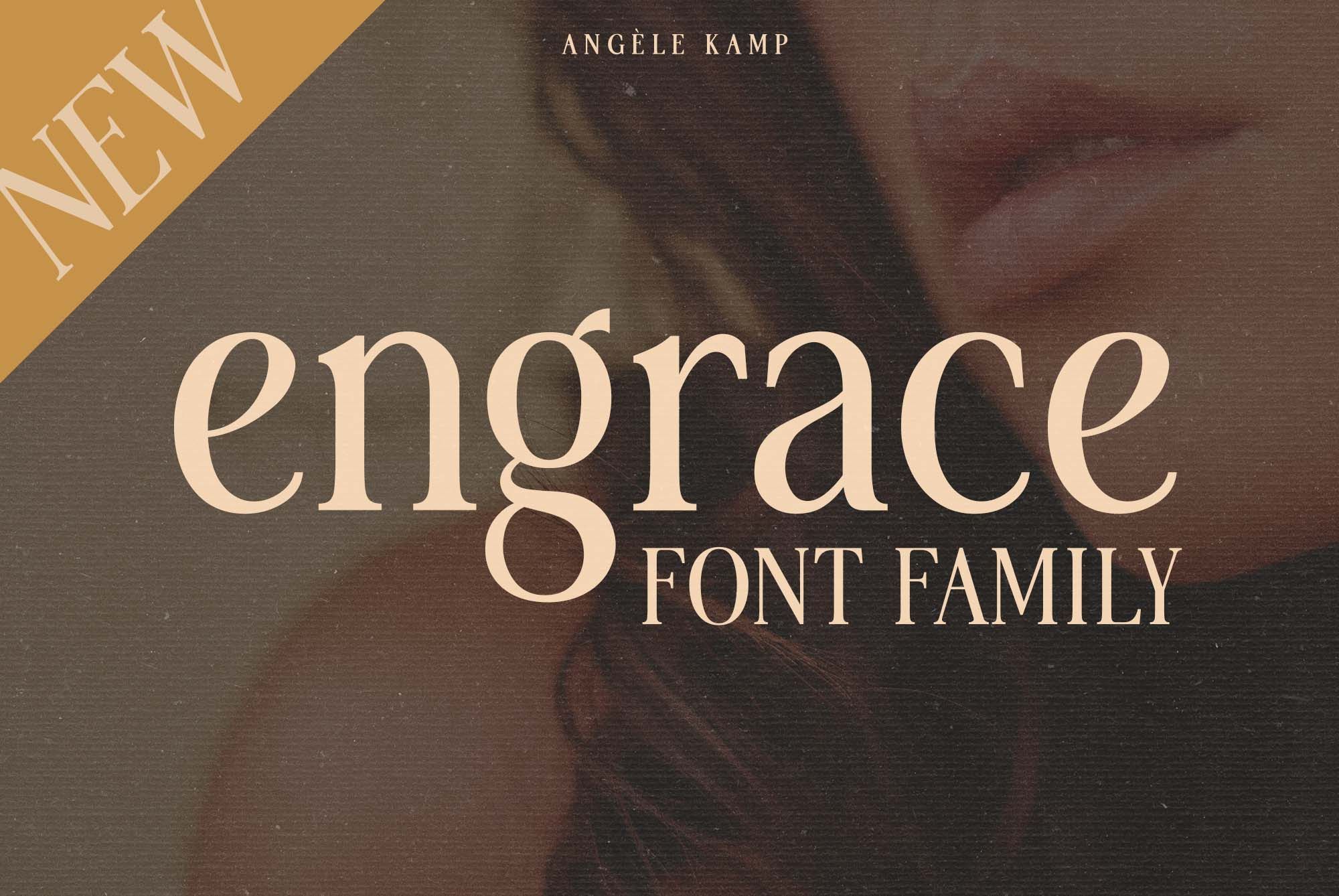 Engrace Serif Font Family Typeface by Angele Kamp | Creative Market😎