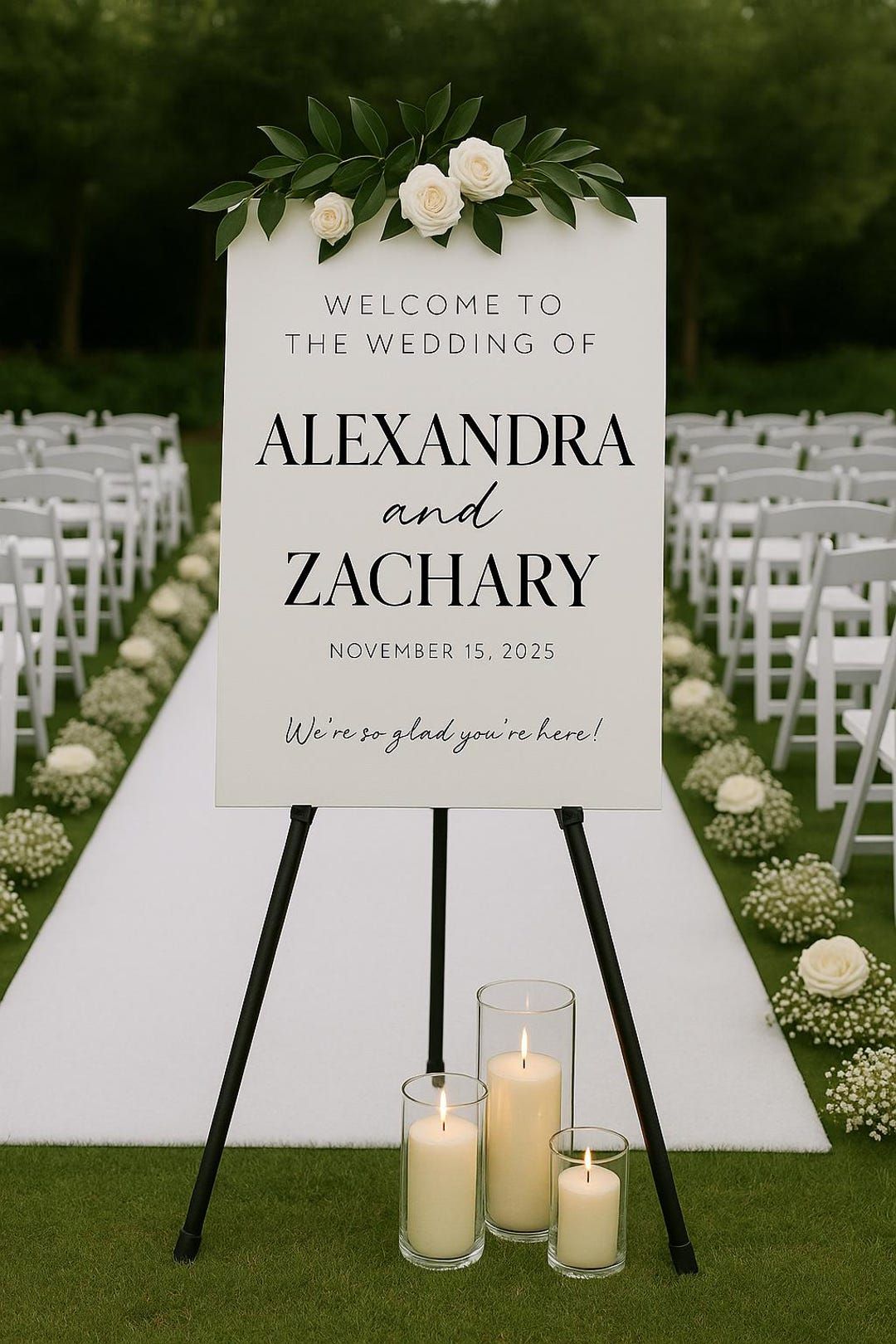 Modern Wedding Welcome Sign — Etsy