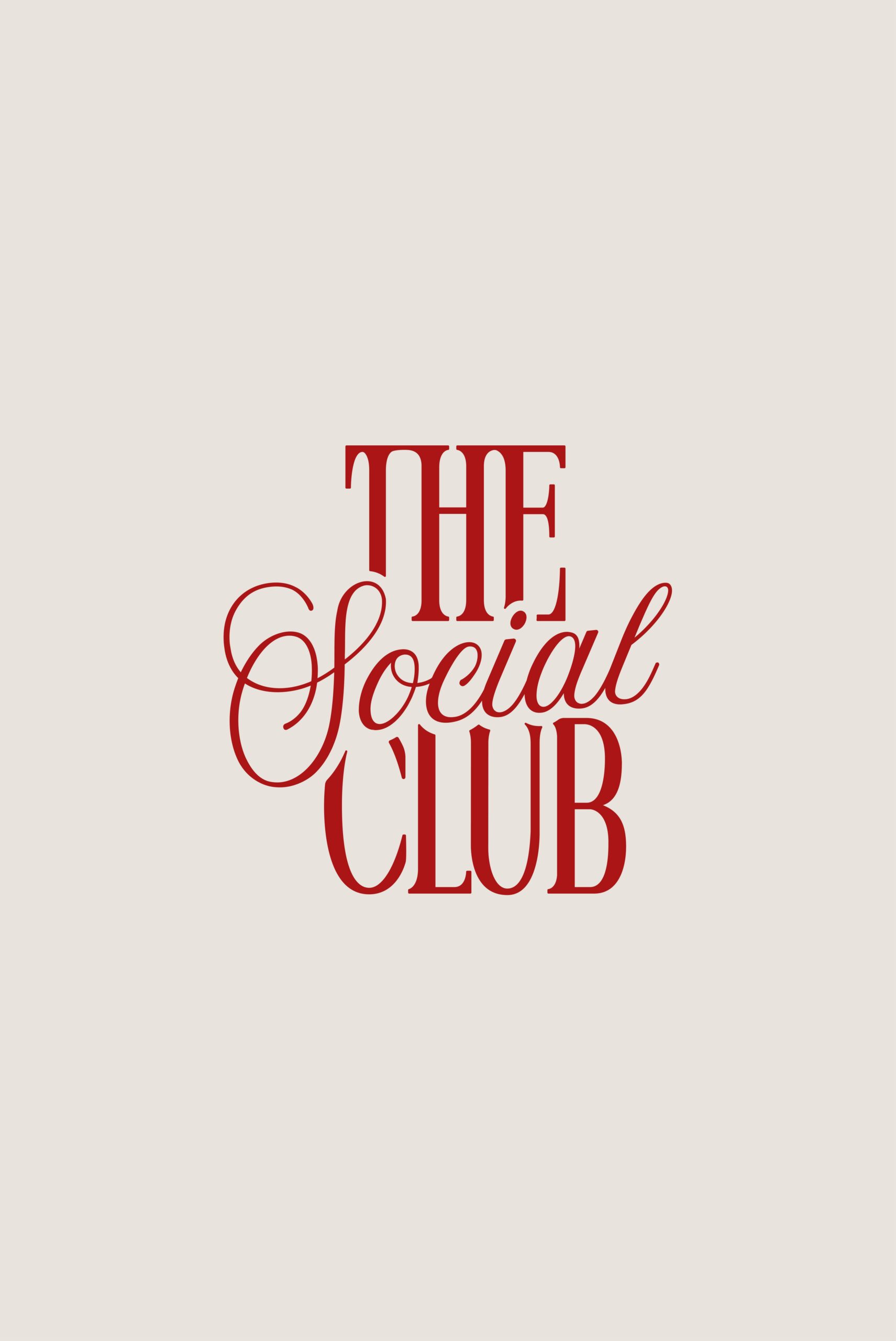 Sophisticated & modern main logo for The Social Club
