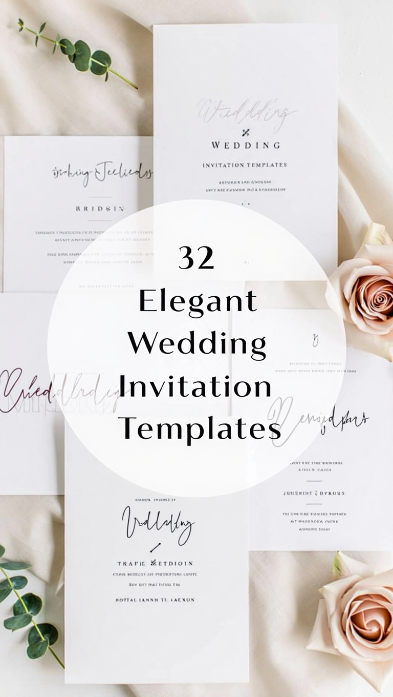 Order high-quality wedding invitation suite templates including save the date cards for minim…