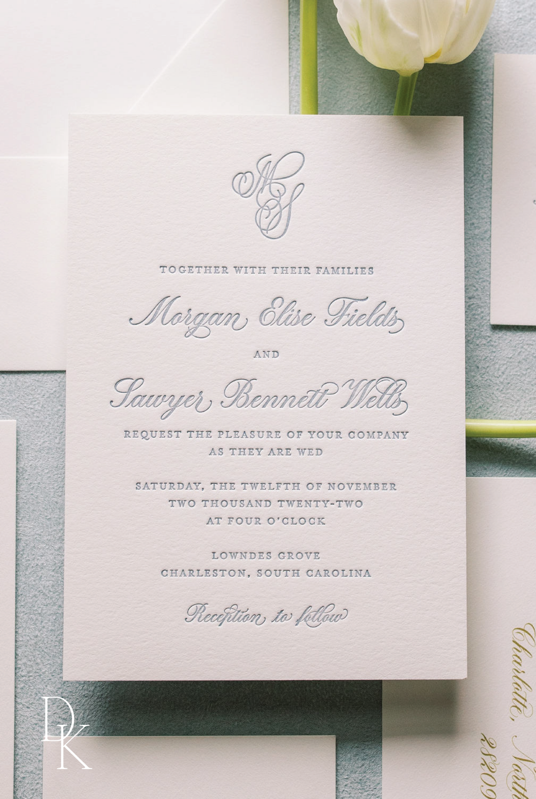 Letterpressed Wedding Invitations