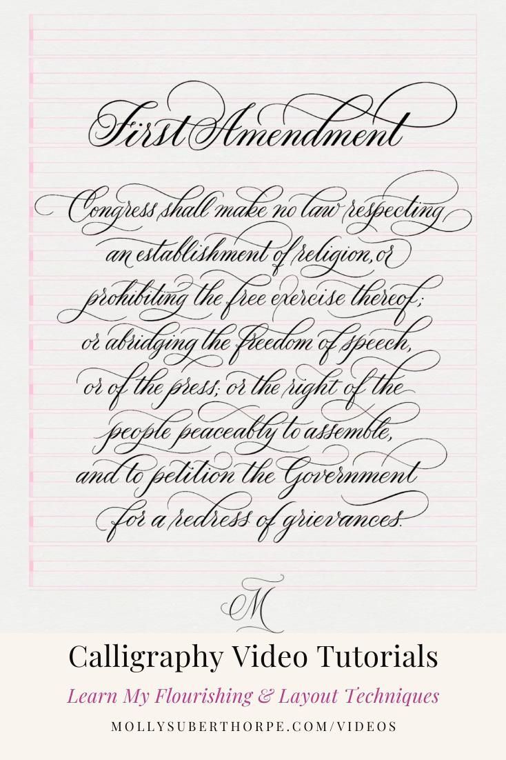 Master Elegant Flourishing Calligraphy