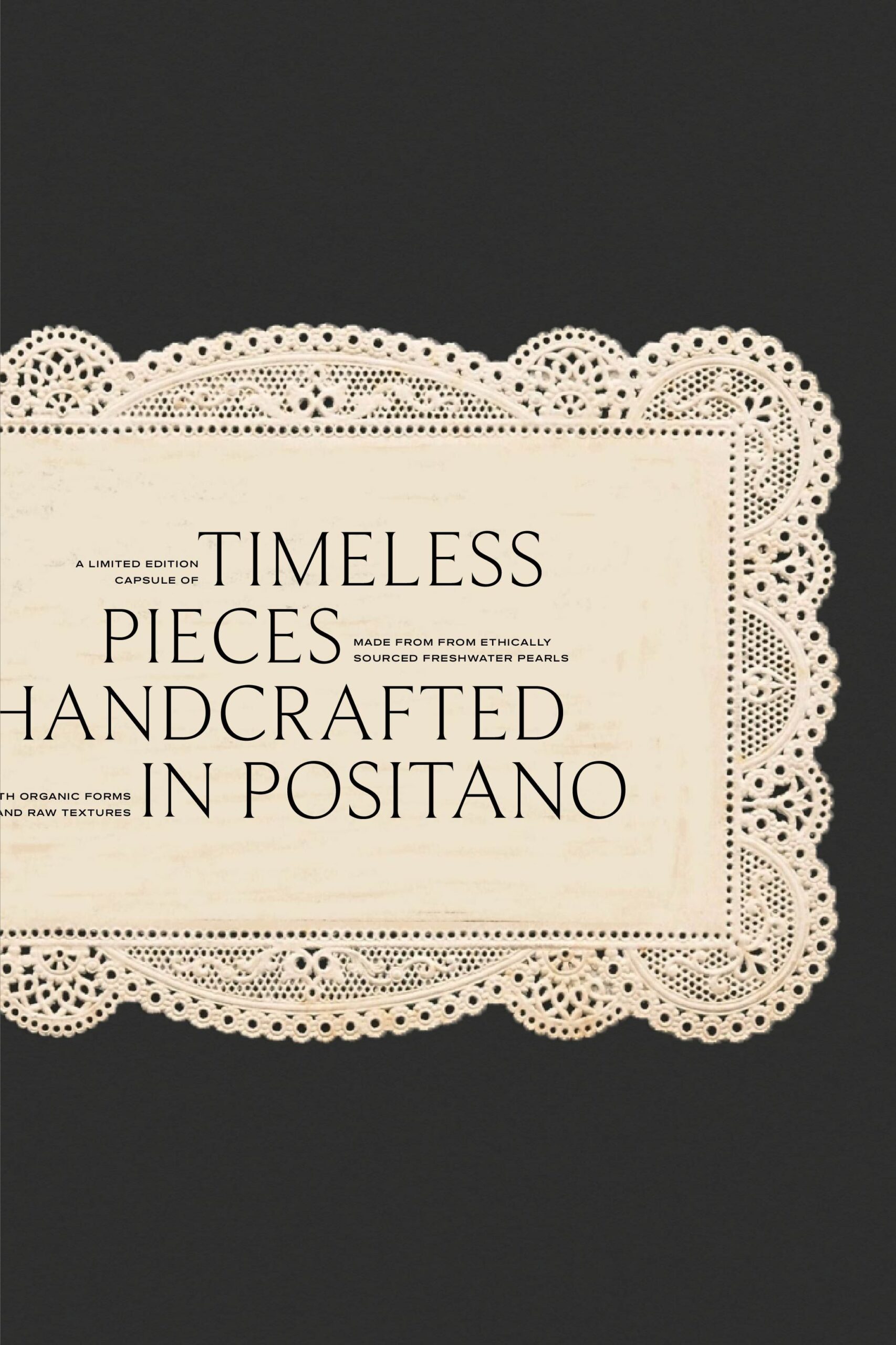 Luxury visual identity with creative typography layout by Crafted Wild