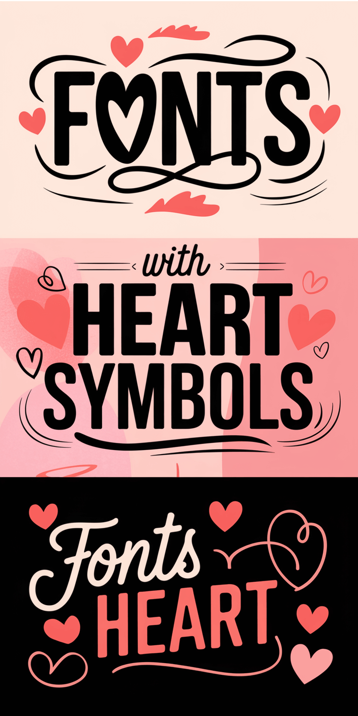 Fonts with Heart Symbols (Sweet & Stylish Picks)