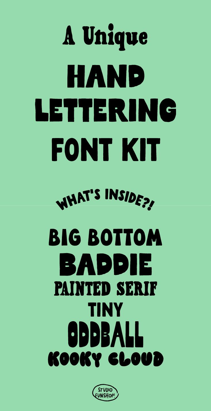 Hand-lettering Font Kit — Unique Fonts