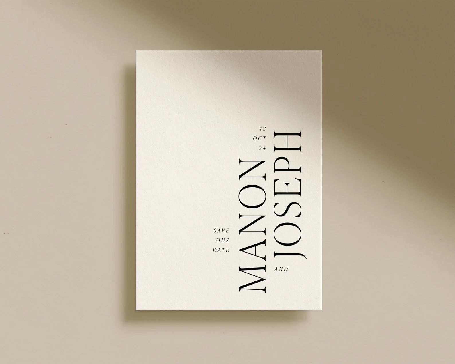 Minimalist Save the Date Card the Manon Collection — Etsy UK
