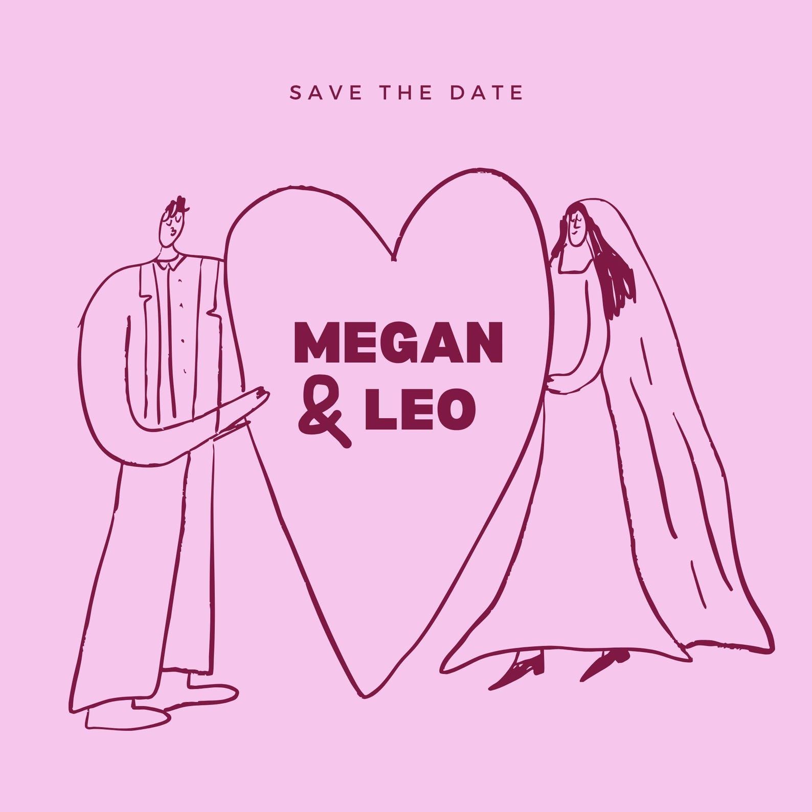 Groom and Bride Heart Illustration, Wedding Logo Clipart, Wedding Engagement Icon Design, SVG PNG, Digital Download, Hand Drawn Canva — Etsy